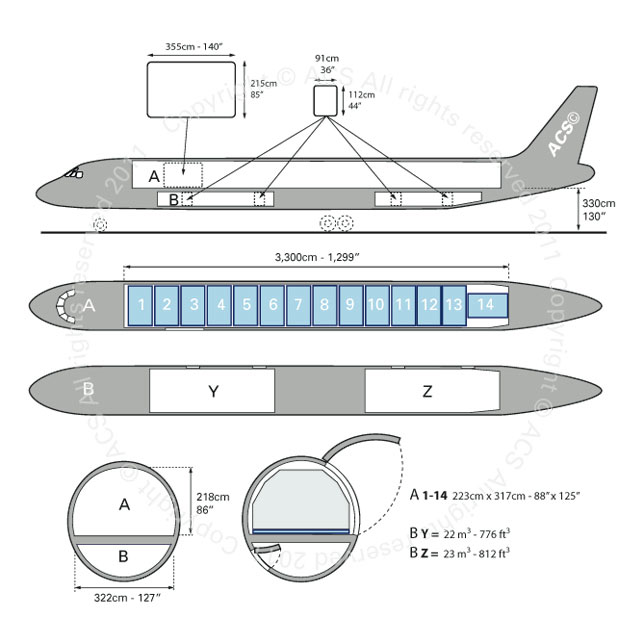 схема McDonnell Douglas DC-8 54 55F
